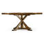 Casually Country Round Walnut Wood Dining Table-23515267-39862080
