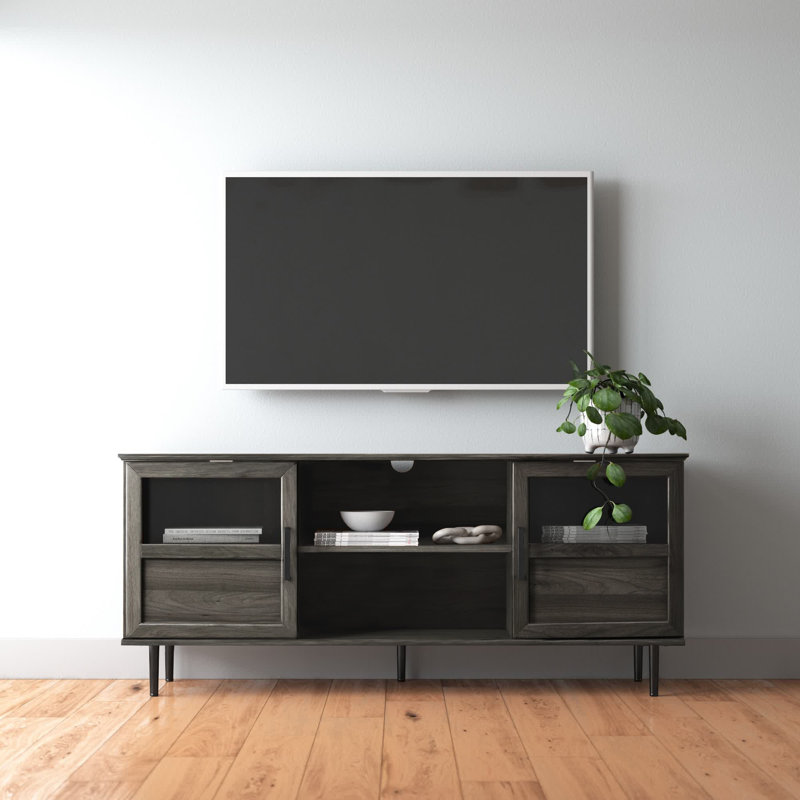 Cochere TV Stand for TVs up to 60", Slate Gray