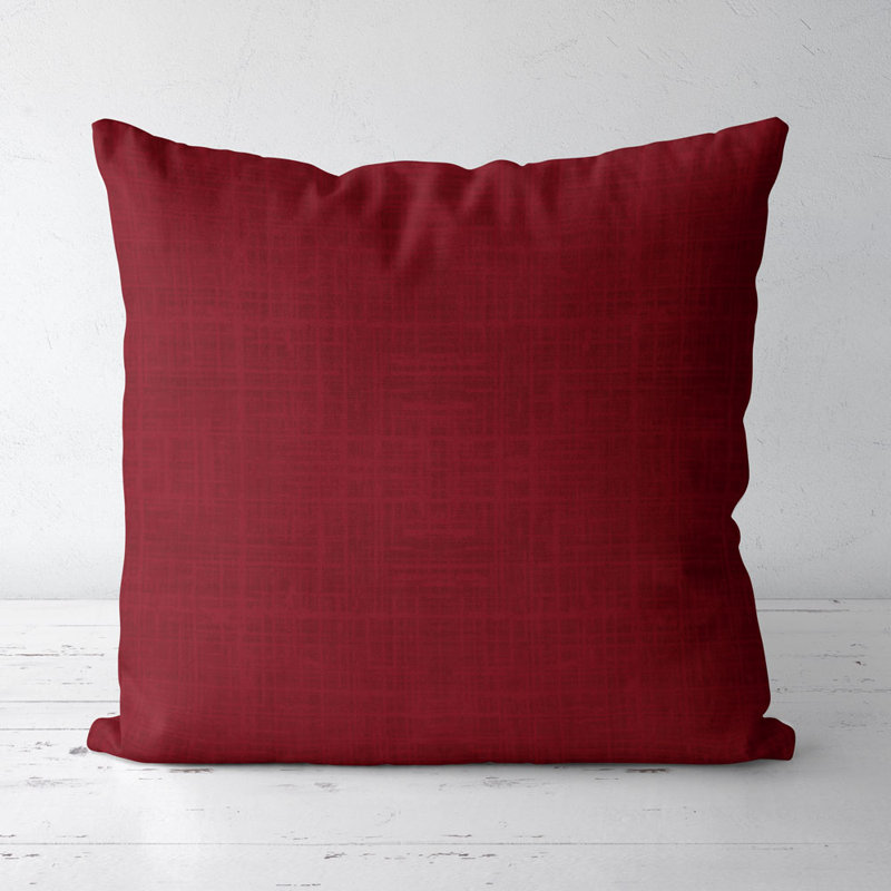 Housse de coussin carré et insert, Merisier