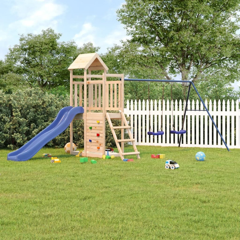 Gamez Freeport Park Swing Set with, Brown