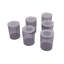 Ensemble de boîtes de rangement en plastique durable (12 pièces), gris | 6 x 3,9 x 5,3 pouces (800 ml) et 6 x 3,9 x 2,8 pouces (400 ml) | 100% sans BPA, va au lave-vaisselle, parfait pour organiser les espaces de la maison et du bureau