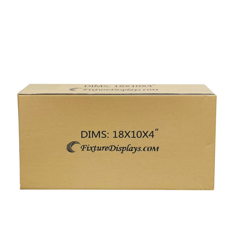 20 Pack 18 X 10 X 4" Printed Shipping Boxes, Singlewall B Flute Cardboard Box For Shipping, Mailing, Packaging And Storage