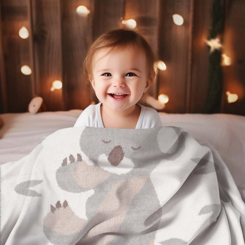 Jeté de luxe à motif animal pour enfants - KOALA