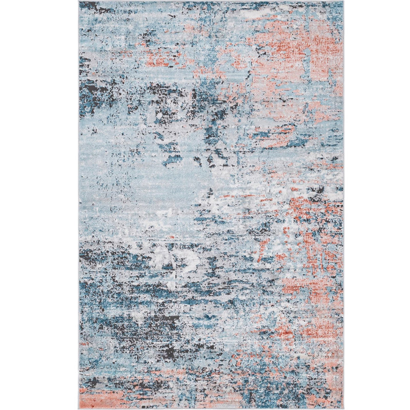 Abstract Indoor Rug, Rectangle 5'1" x 8'