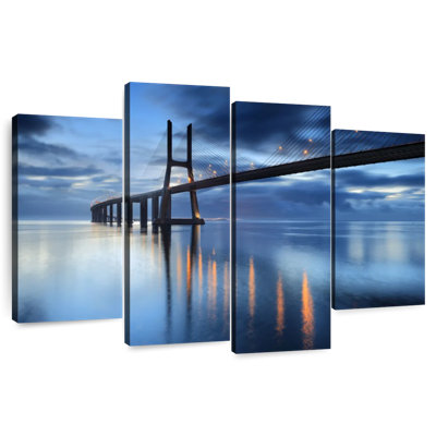 Lilie Vasco Da Gama Bridge la nuit