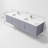 Geneva 84" Wall-Mounted Double Bathroom Vanity Set-1026008433-940851238