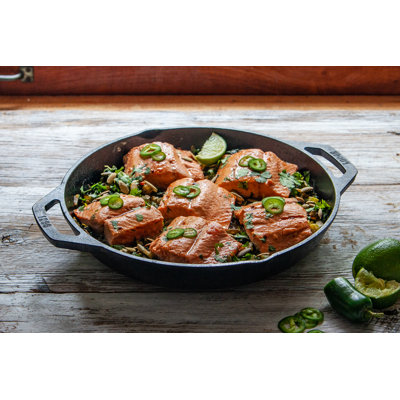 Chef Collection 14 Inch Seasoned Cast Iron Skillet