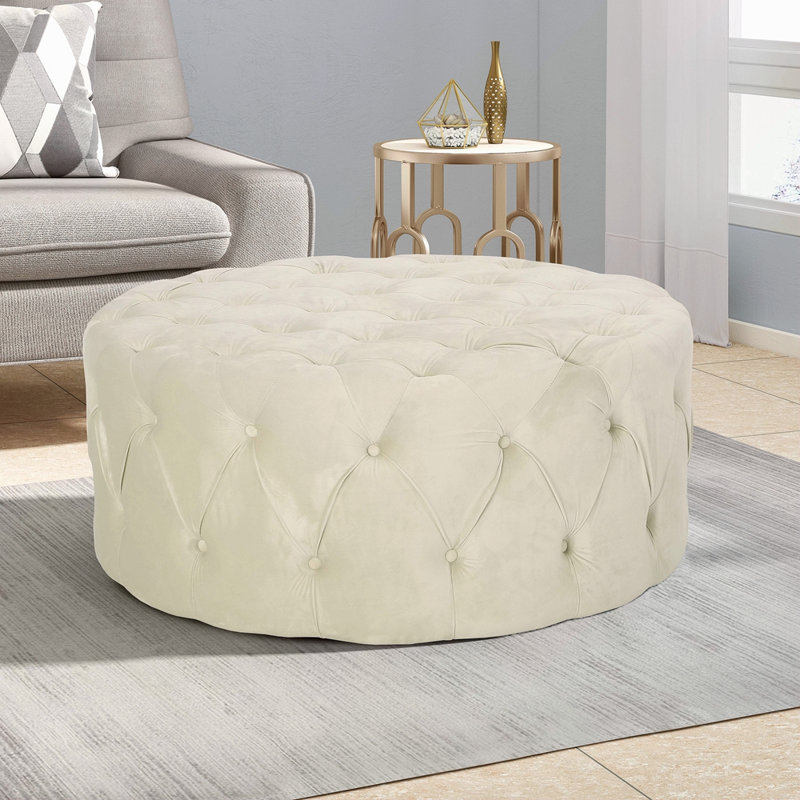 Repose-pieds de style moderne minimaliste, Beige