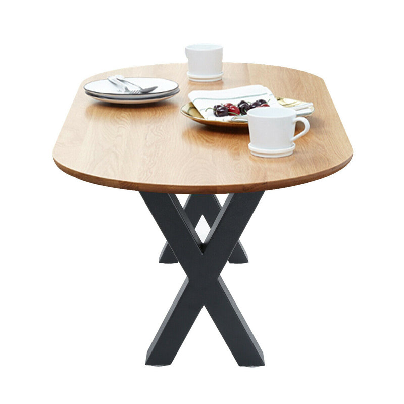 Pied de table en métal Vacaville X, H 16,13 po x l 11,80 po x P 3,15 po