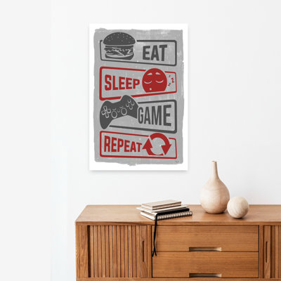 «Eat Sleep Game Répétition», art contemporain abstrait