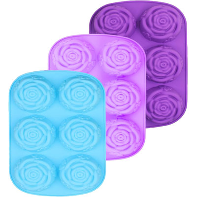 6-cavity Rose Silicone Mold
