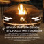 Nocturne 64cm H x 76cm Steel Wood Burning Outdoor Fire Pit with Lid