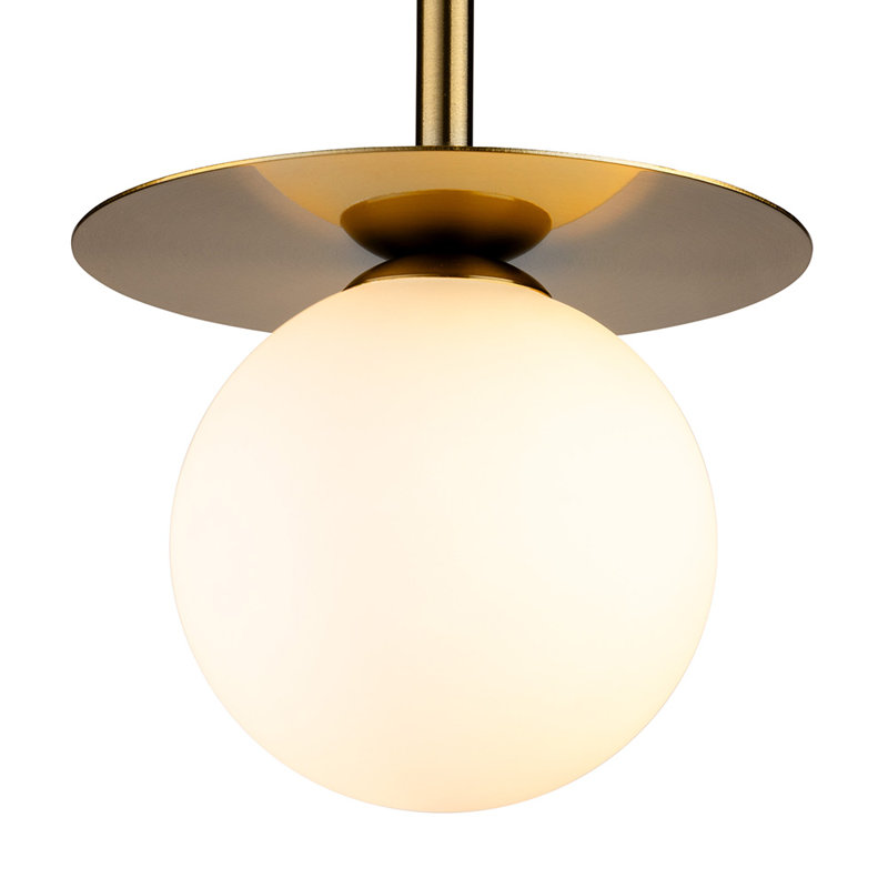 1 - Light Brushed Brass Sputnik Pendant