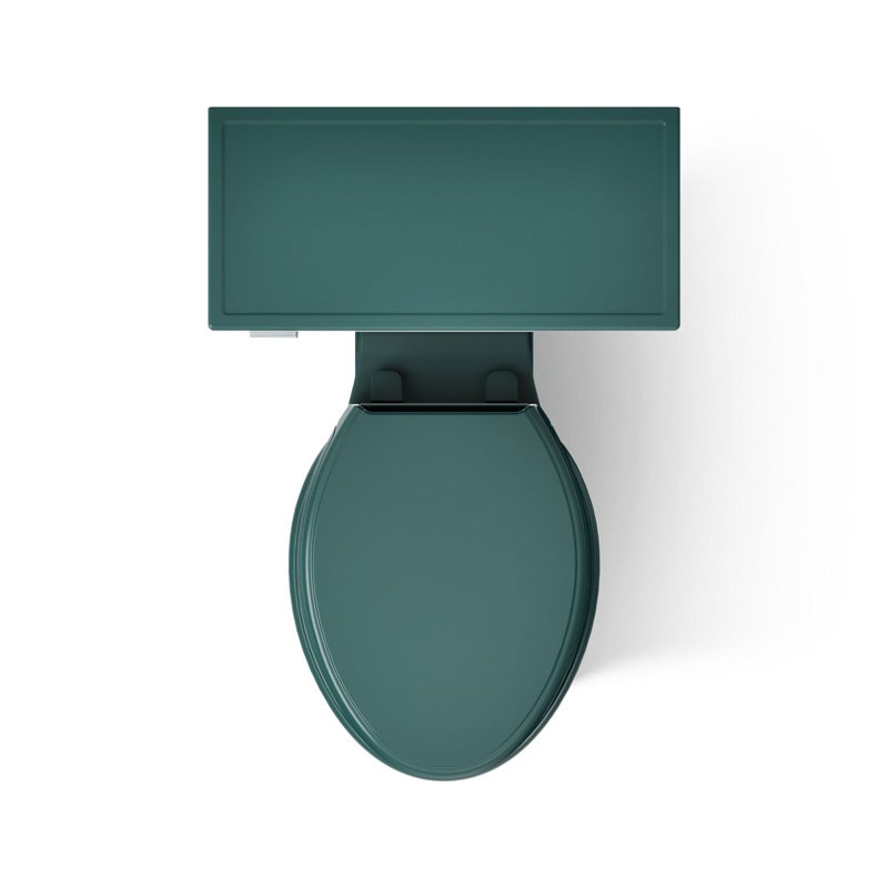 Memoirs™ 1.28 GPF Water Efficient Elongated Two-Piece toilet (Seat Not Included), Teal