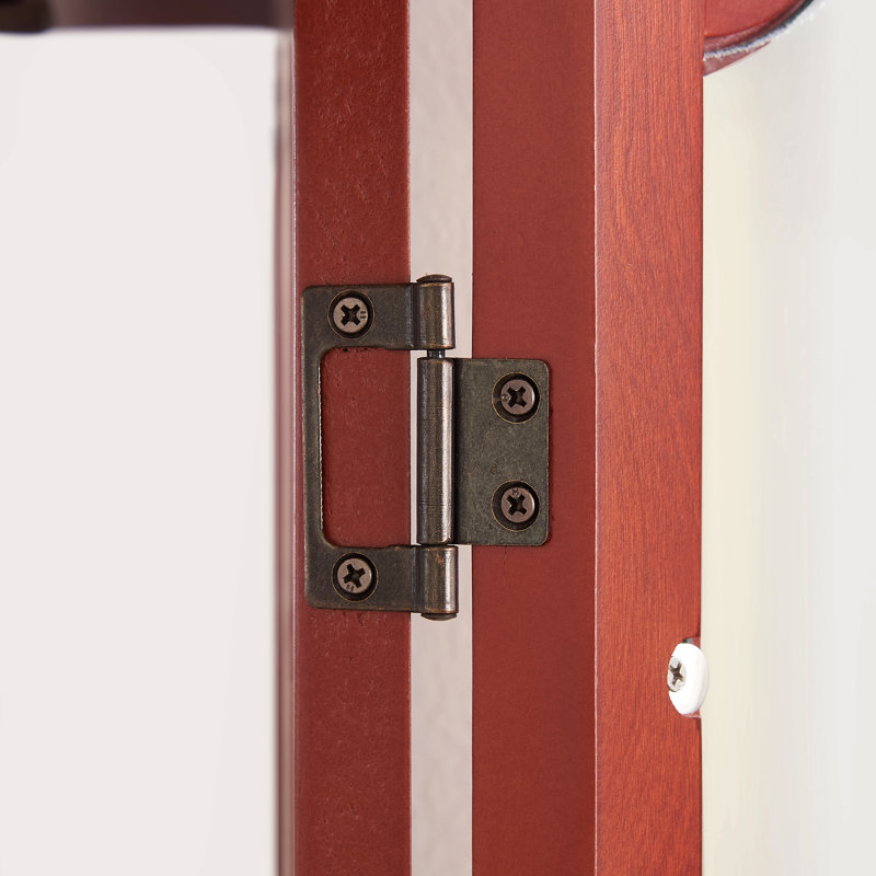 Corner Lighted Curio Cabinet Corner Glass Cabinet, Cherry