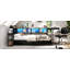 Structure de lit d'angle simple avec bibliothèque et 2 tiroirs de rangement sous le lit, lit moderne avec éclairage à DEL et station de charge, interchangeable gauche et droite-620539475