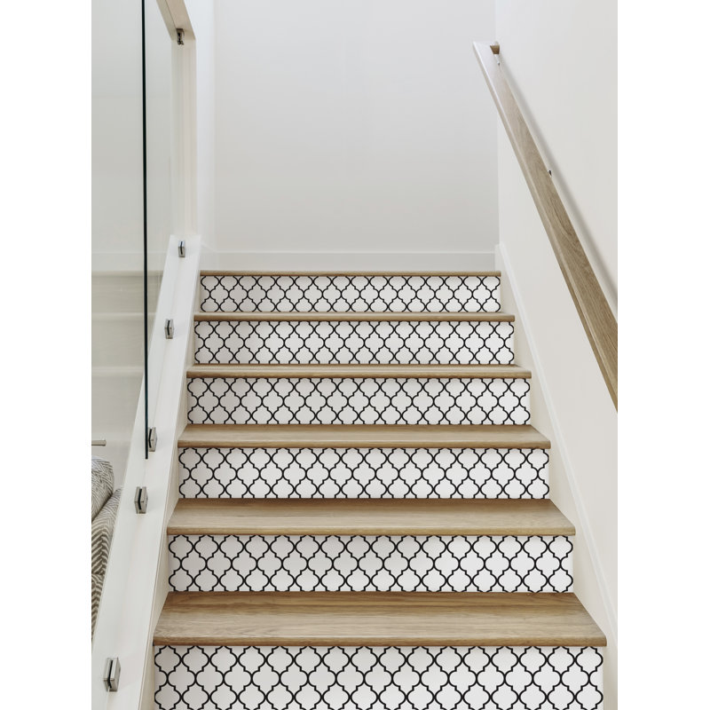 Autocollants muraux pour marches d'escalier, L 6,5 po x L 48 po