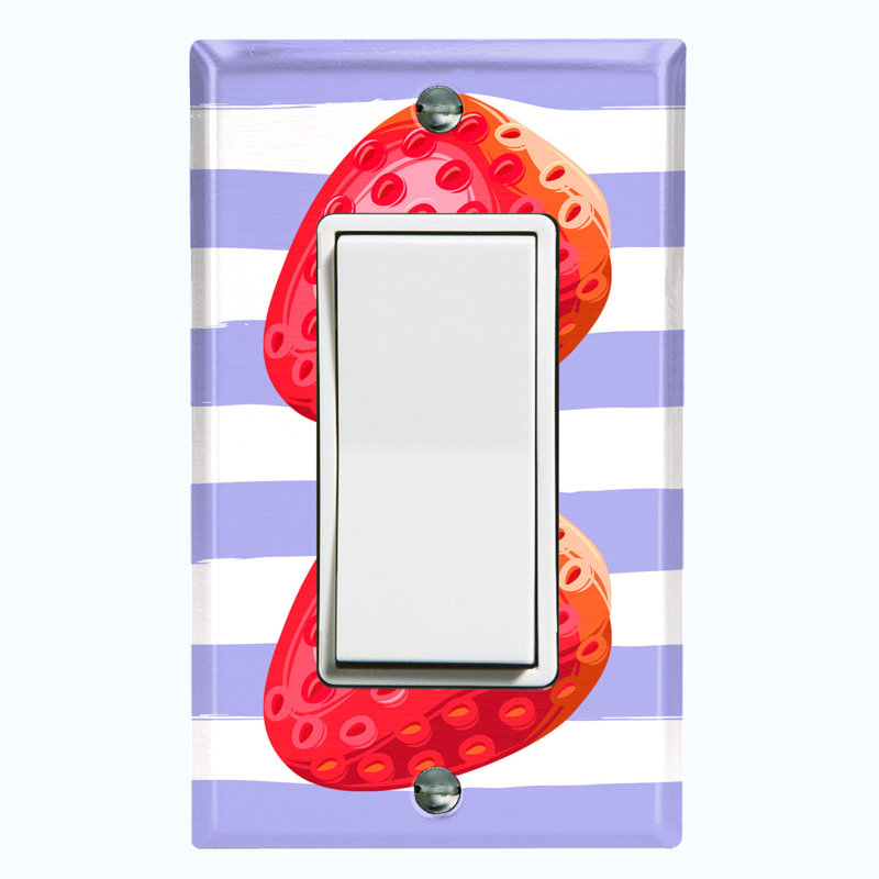 Patterned 1 - Gang Toggle Light Switch Standard Wall Plate