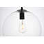Luminaire suspendu simple en forme de globe à 1 lumière Rincon-761915989