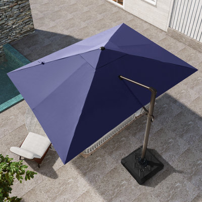 Parasol extérieur extérieur 3 m x 4 m avec base à contrepoids
