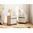 3-Piece Modern Bedroom Furniture Set, 47-Inch Dresser With 6 Drawers And 2 Nightstands Featuring Drawer And Cabinet Design, Bedroom Set Of 3-1512326565