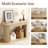 47'' Modern Fluted Console Table with 2 Drawer-126645284