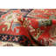 Tapis rouge rétro Kayseri 3 pi 5 po x 5 pi