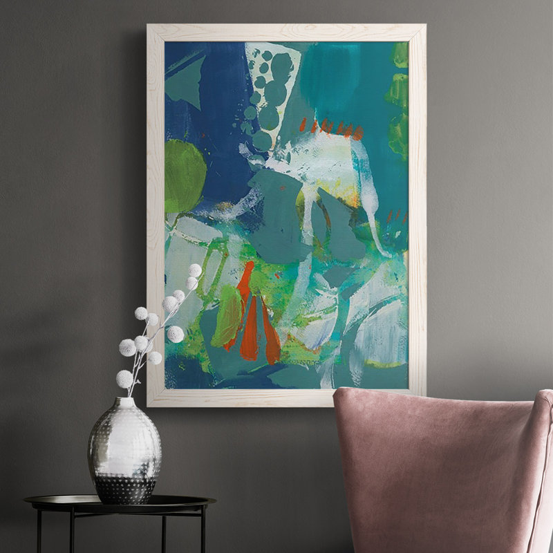 «Tropical Graphics IV», reproduction sur toile, Blanc, H 37,5 po x l 27,5 po x P 1 po
