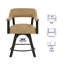 Tabouret de comptoir pivotant 24 po Resendez