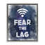 Cadre flottant Fear The Lag Gamer Splash, design par Marcus Prime-663362325-663362323