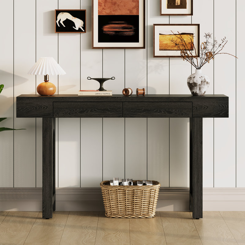 Console 51,93 po, Noir antique
