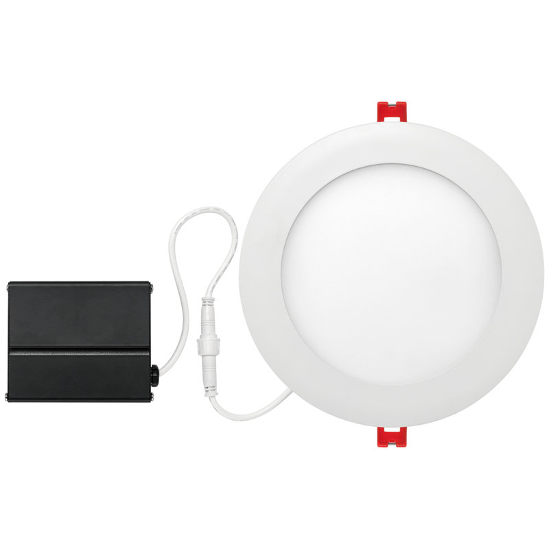 Ultra Slim White 6'' Plastic LED Canless Recessed Downlight