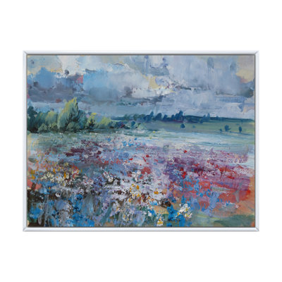 «Scenery Wildflowers Blooming», peinture sur toile