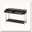 Console avec deux tiroirs, table de couloir rétro au design géométrique saisissant pour le vestibule et le salon-1196760353