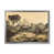 Toile argentée avec cadre d'angle fermé