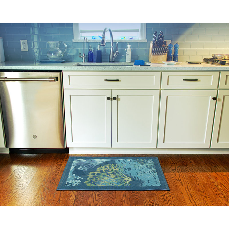 Nicodemus Non-Skid Kitchen Mat, Rectangle 2' x 2'10"