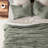 Striped Channel Velvet Quilt Set-124836116-106369218