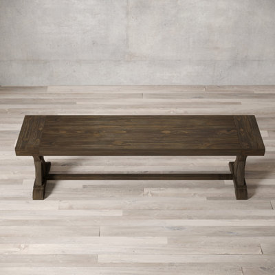 Banc en bois en x-base Mcdevitt