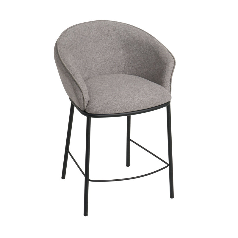 Rumi - Tabouret de comptoir gris moderne