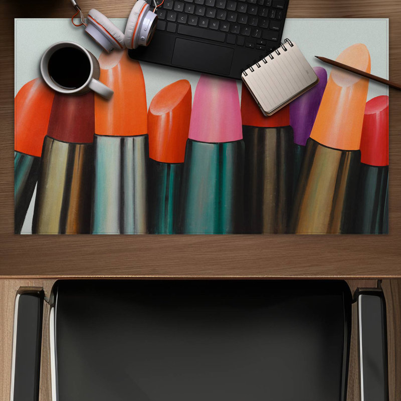 Lipstick collection - 14.00"x24.25" Desk mat