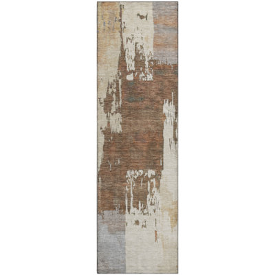 Premium Machine Washable Mayfield AMF2347 Abstract Rug
