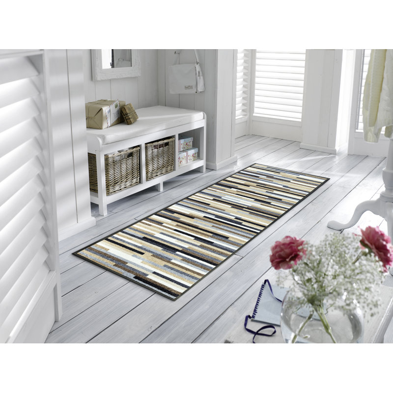 Mikado Non-Slip Doormat, Nature, Rectangle 60 x 180 cm