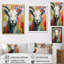 «Abstract Colorful Sheep I», reproduction sur toile-1127892229-1127892225