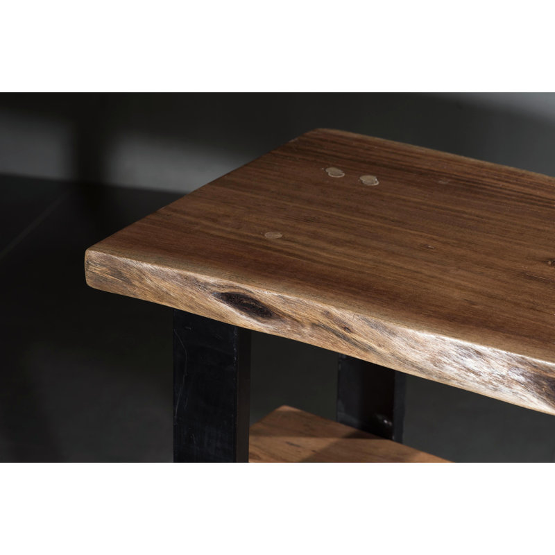 Keya Solid Wood Top End Table