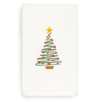 Débarbouillette en coton turc brodée Luxury Christmas