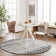 Lashavia Machine Woven Ivory/Dark Charcoal Area Rug