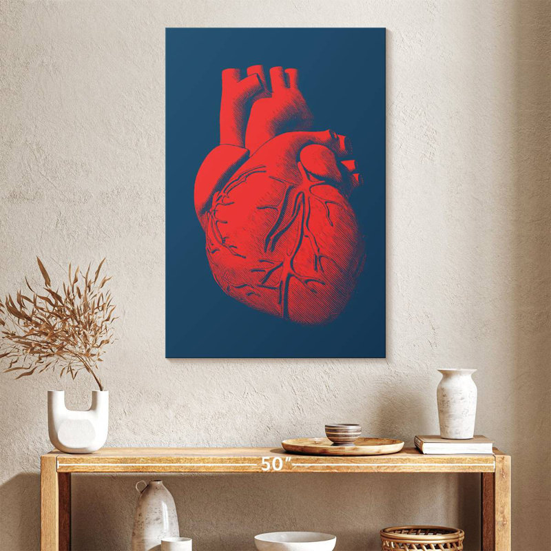 Keiri Anatomical Heart, 24" H x 16" W