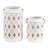 Decorative Ceramic and Stoneware Lantern with Cut-Out Diamond Design - Sleek Modern Hurricane Accent Crafted from Durable Materials for Stylish Ambient Display in Any Setting-86755603-86755606