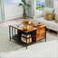 Table basse à plateau relevable avec rangement Farmhouse