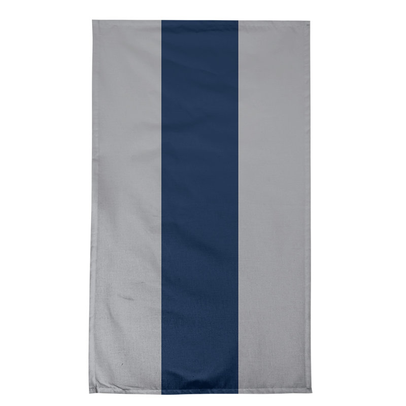 Anaheim Stripe Tea Towel Kitchen Towel, Cotton Twill, Silver/Polar Night Blue/Silver